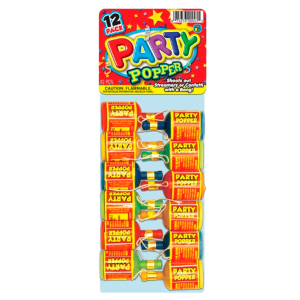PARTY POPPERS 12 PACK